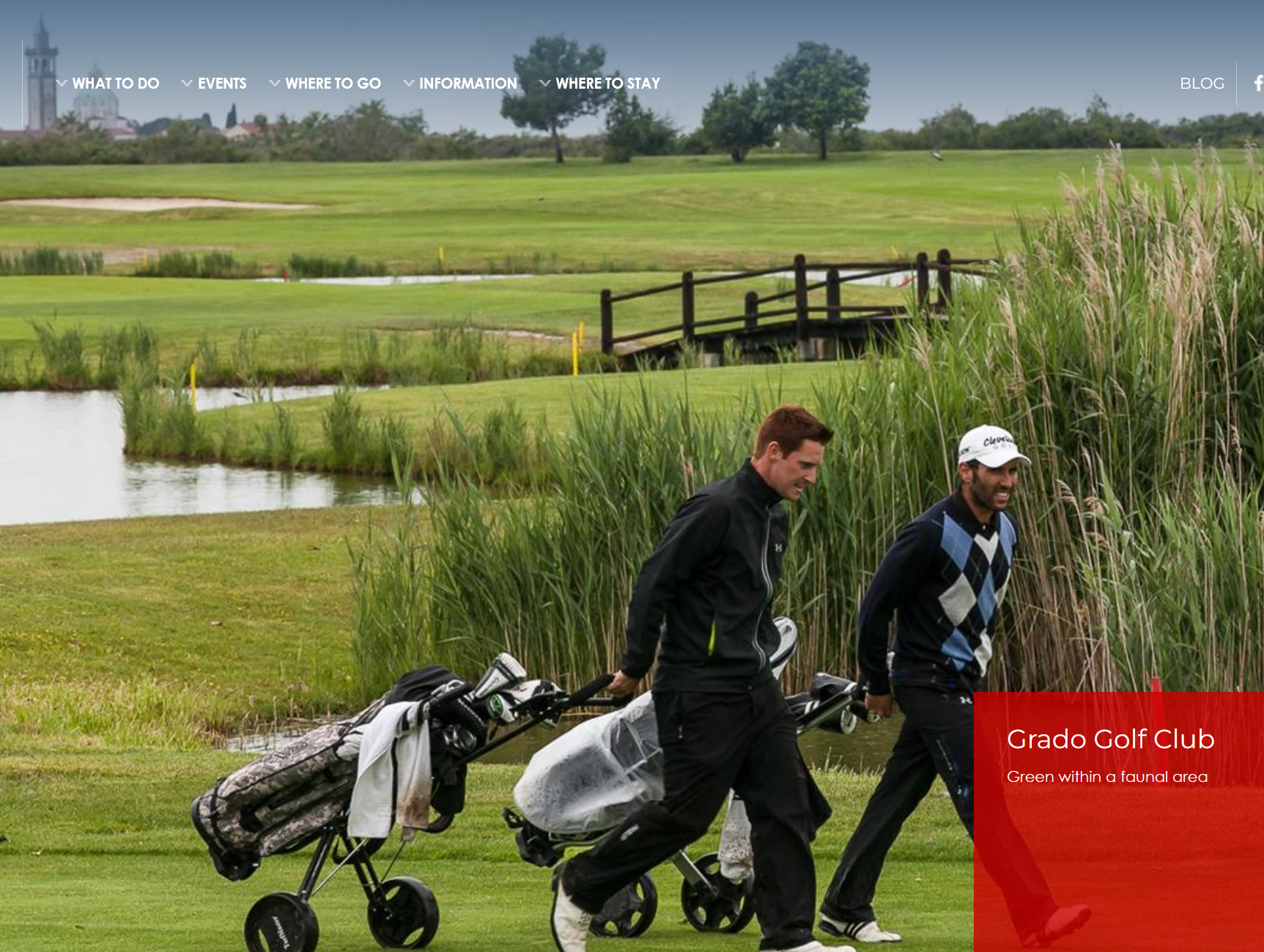 Grado Golf Club in der Lagune